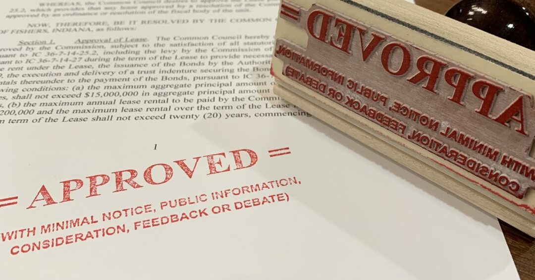Fishers “Rubber Stamp” City Council